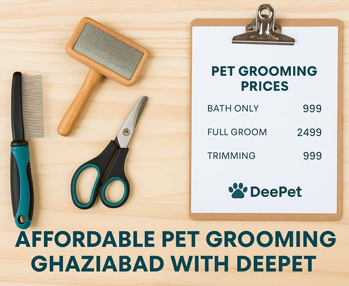 affordable pet grooming Ghaziabad with DeePet